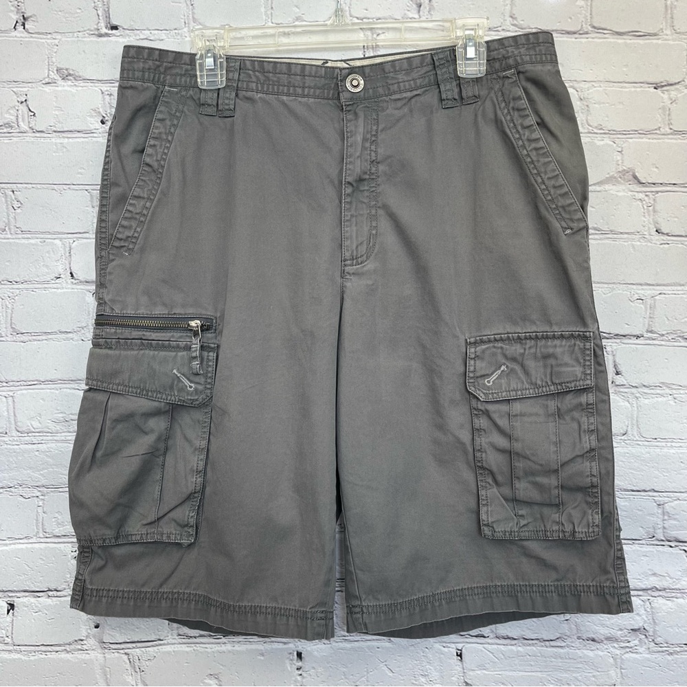 Columbia Omni-Shade Cargo Shorts Gray Sz 34